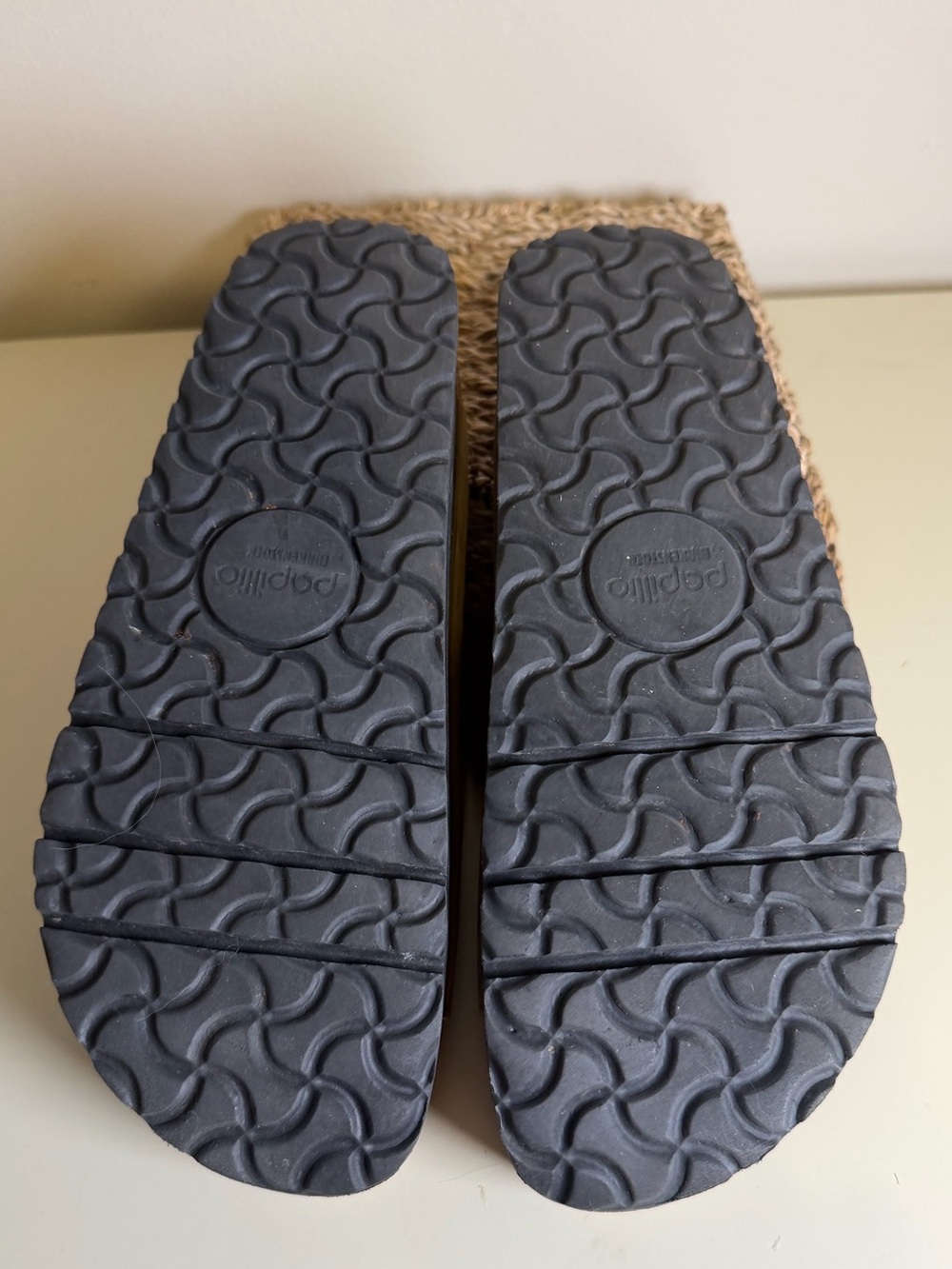 Papillio Birkenstock Arizona Platform Cocoa Brown Nubuck Sandals Sz 39 / W8 - Picture 3 of 3